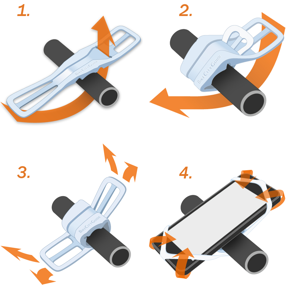 prezent-dla-rowerzysty-jak-zamontowac uchwyt rowerowy Finn 2.0 na kierownicy roweru